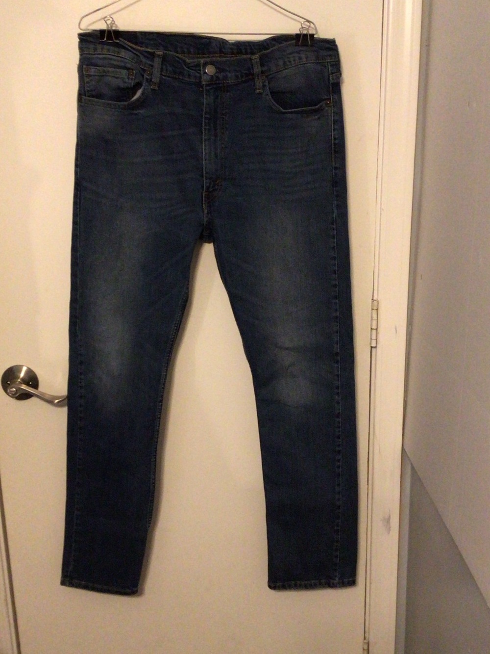 Levi's Men's 505 Regular Fit Straight Leg Jeans W38 L32 Blue Denim